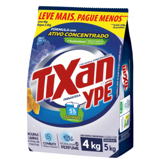 LAVA ROUPAS TIXAN SACHET LV4KG PG3,6KG PRIMAVERA