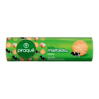 BISCOITO PIRAQUE LEITE MALTADO 132G COCO