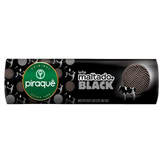 BISCOITO PIRAQUE LEITE MALTADO 132G BLACK