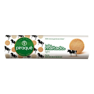 BISCOITO PIRAQUE LEITE MALTADO 132G LIGHT