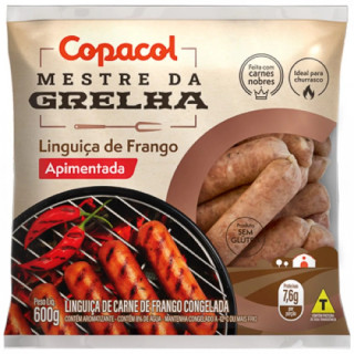COPACOL - LINGUICA FRANGO 600G APIMENTADA