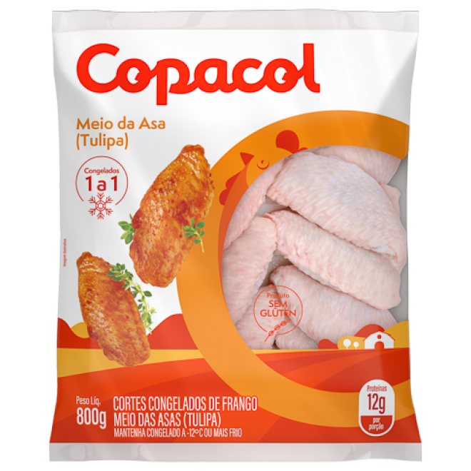 COPACOL - MEIO DA ASA IQF 800G