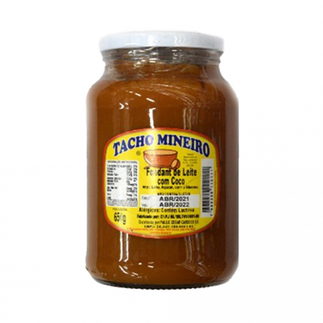 DOCE TACHO MINEIRO 650G LEITE C/ COCO
