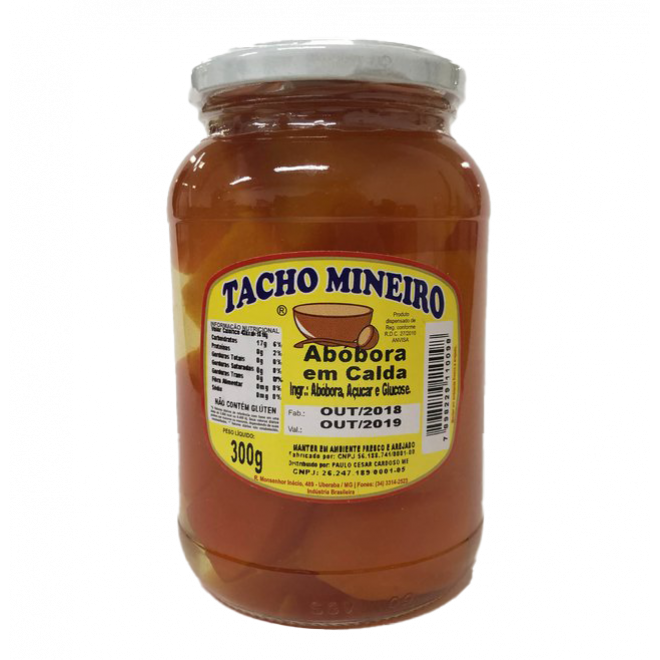 DOCE TACHO MINEIRO 300G ABOBORA