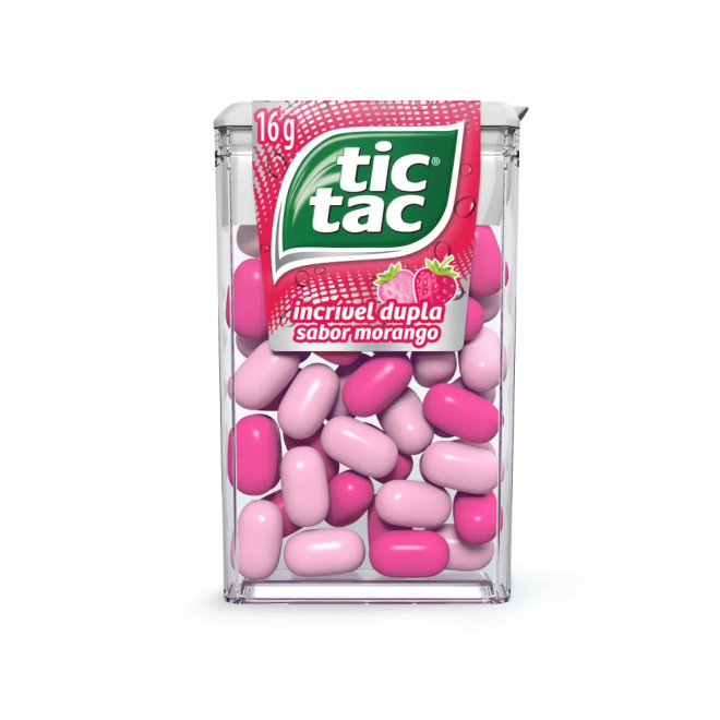 PASTILHA TIC TAC 16G MORANGO