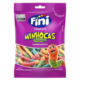 FINI GELATINAS 90G MINHOCAS CITRICAS