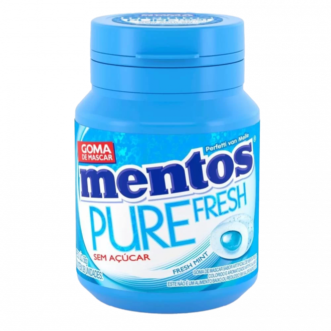 MENTOS PURE FRESH GARRAFA 56G MINT
