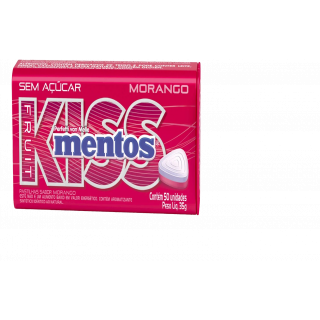MENTOS KISS 35G FRUIT MORANGO
