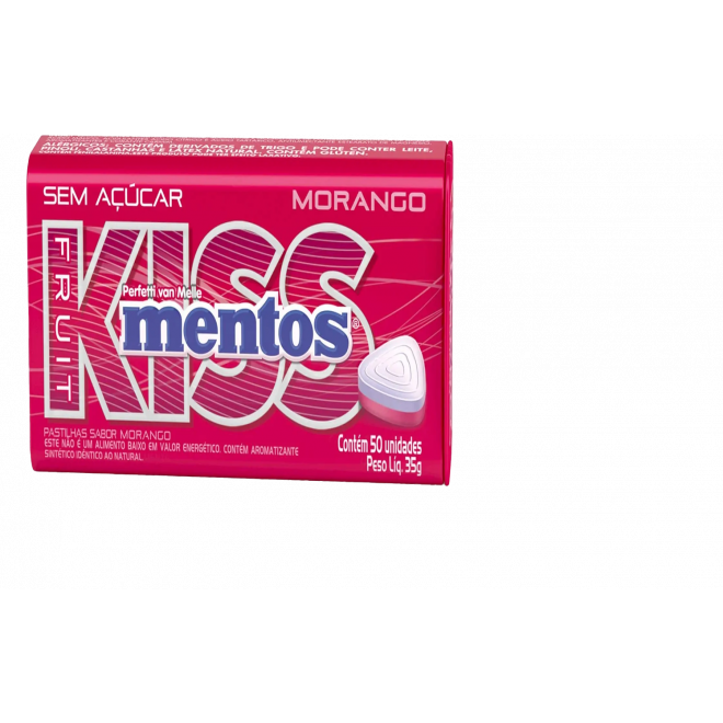 MENTOS KISS 35G FRUIT MORANGO