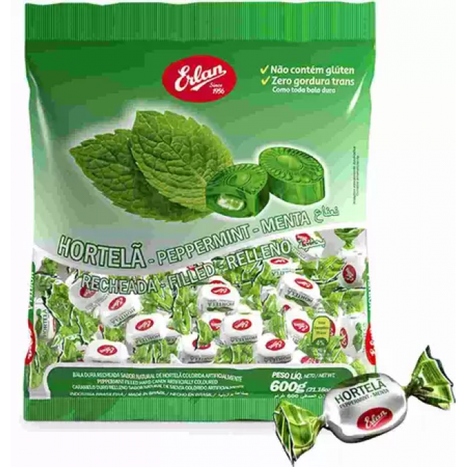 BALA ERLAN 600G HORTELA RECHEADA