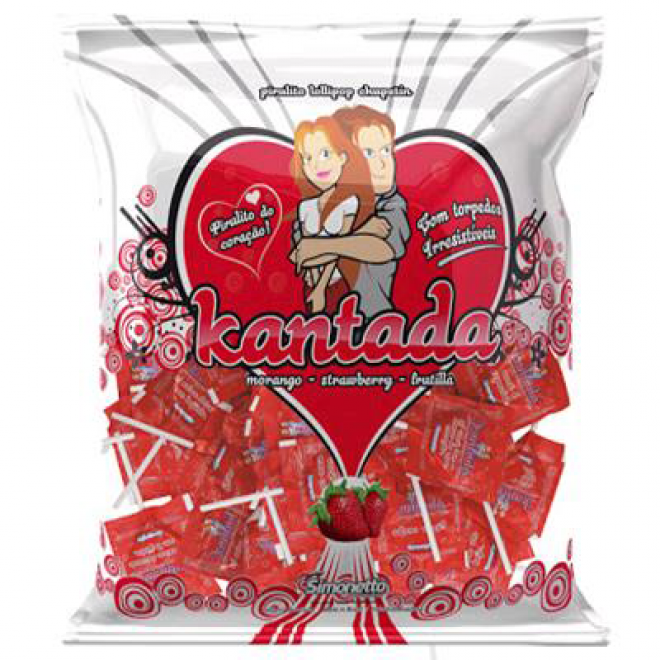 PIRULITO SIMONETTO KANTADA 500G MORANGO