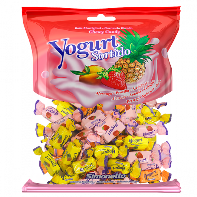 BALA SIMONETTO 500G YOGURT SORTIDO