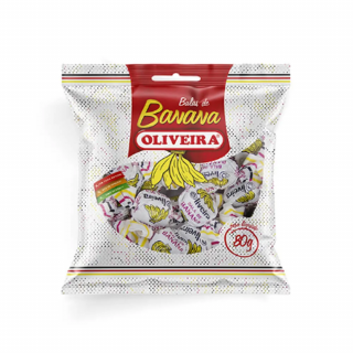 BALA BANANA OLIVEIRA 80G