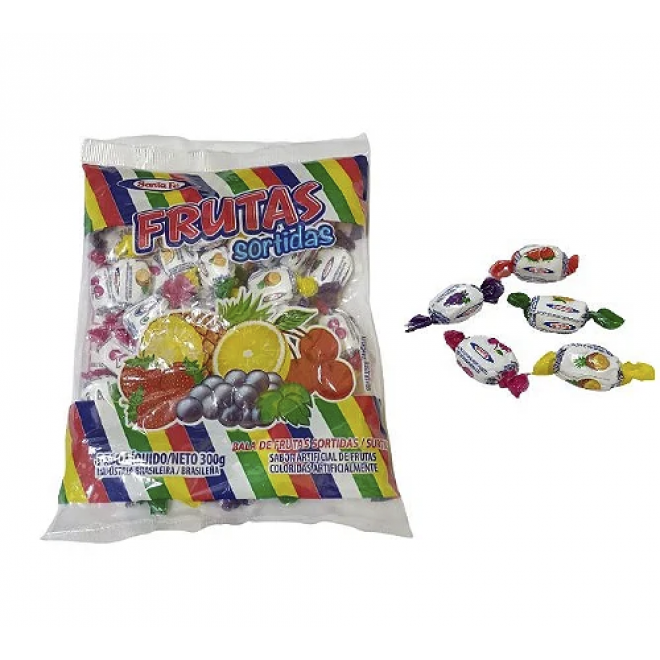 BALA SANTA FE 300G SORTIDAS DURA
