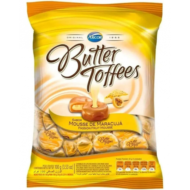 BALA BUTTER TOFFEES 100G MARACUJA