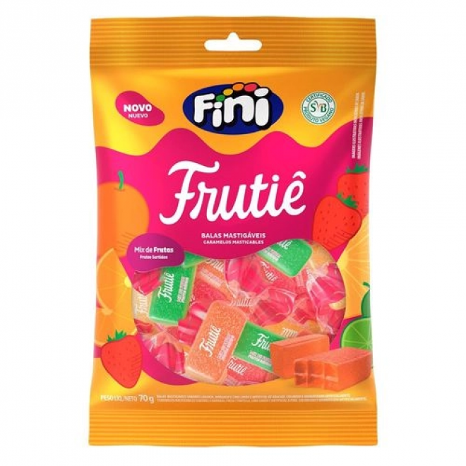 FINI BALA FRUTIE 70G FRUT SORTIDAS