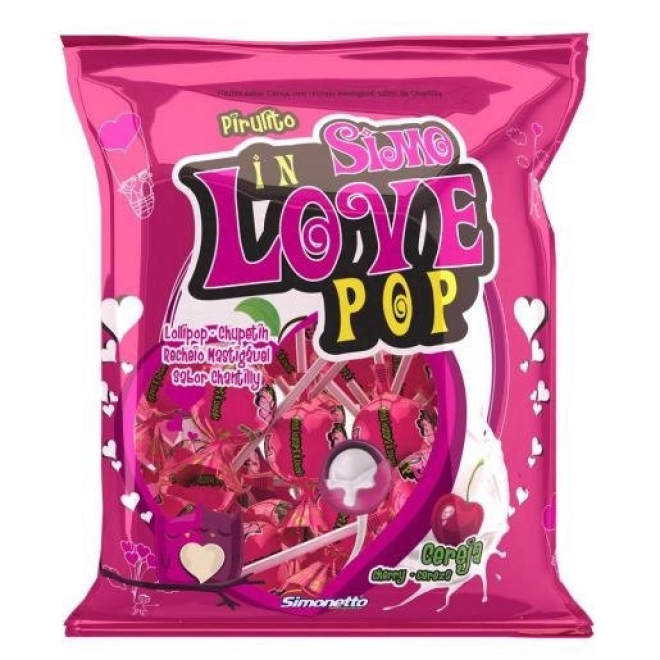 PIRULITO SIMONETTO SIMO LOVE POP 360G CEREJA