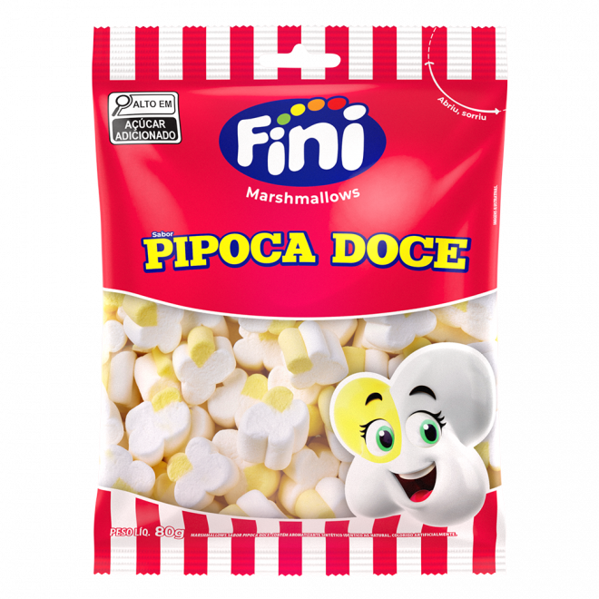 FINI MARSHMALLOW 80G PIPOCA DOCE