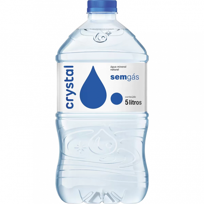 AGUA MIN CRYSTAL 5LT S/GAS