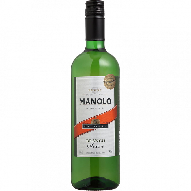 VINHO MANOLO 750ML BRANCO SUAVE