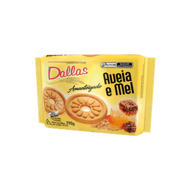 BISC DALLAS AMANTEIGADO 290G AVEIA MEL