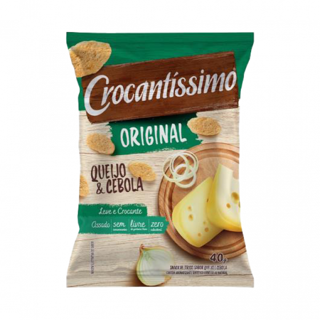 PULLMAN CROCANTISSIMO 40G QUEIJO CEBOLA