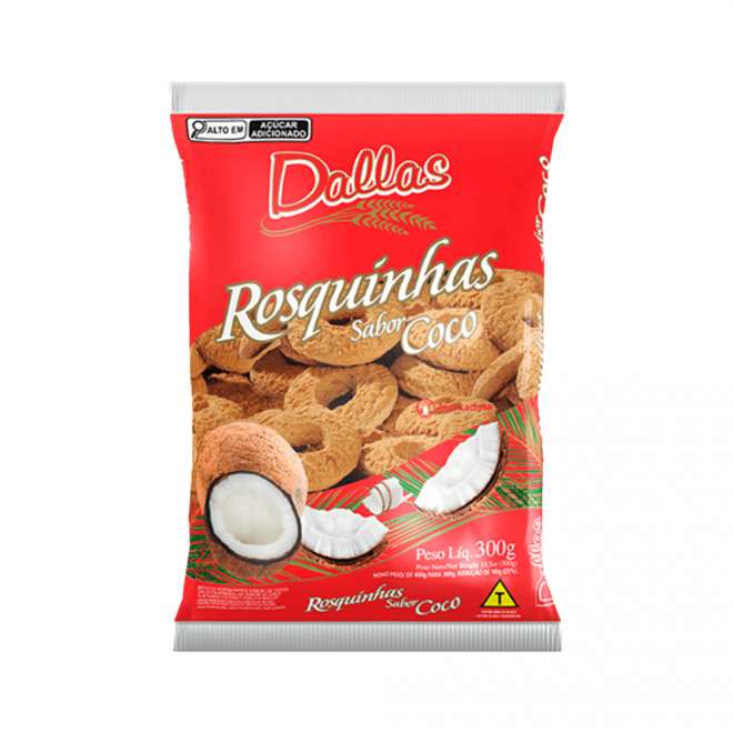BISC DALLAS ROSQUINHAS 300G COCO
