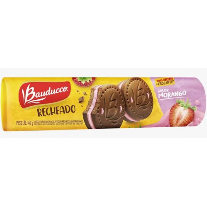BISC BAUDUCCO RECH 140G MORANGO