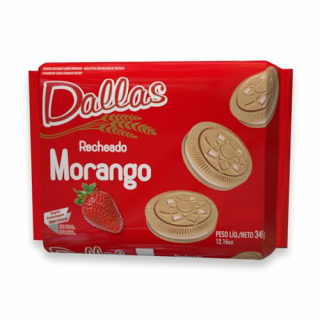 BISC DALLAS RECHEADO 345G MORANGO