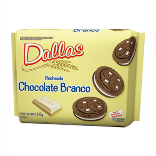 BISC DALLAS RECHEADO 345G CHOC BRANCO