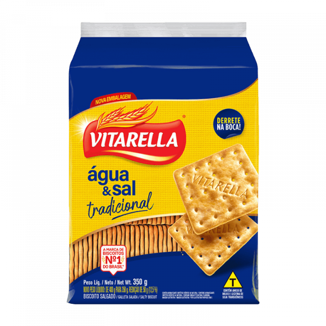 BISC VITARELLA 350G AGUA E SAL