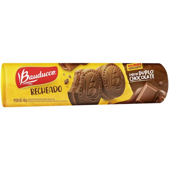 BISC BAUDUCCO RECH 140G DUPLO CHOCOLATE