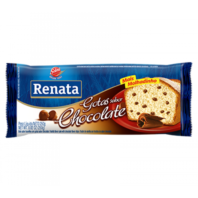 BOLO RENATA 250G GOTAS CHOCOLATE