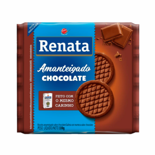BISC RENATA AMANTEIGADO 330G CHOCOLATE