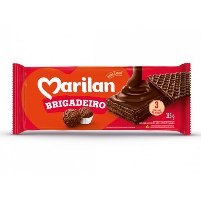 WAFER MARILAN 115G BRIGADEIRO
