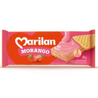 WAFER MARILAN 115G MORANGO