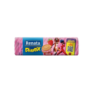 BISC RENATA RECHEADO 112G MORANGO