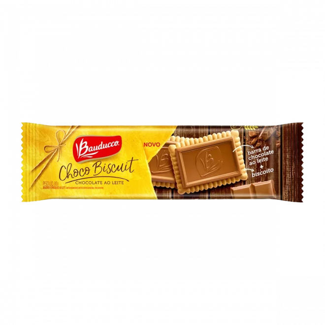 BISC BAUDUCCO CHOCO BISCUIT 80G AO LEITE