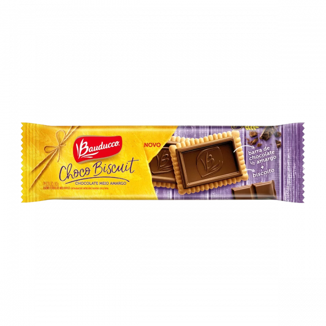 BISC BAUDUCCO CHOCO BISCUIT 80G MEIO AMARGO