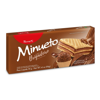 WAFER MINUETO 115G BRIGADEIRO