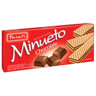 WAFER MINUETO 115G CHOCOLATE