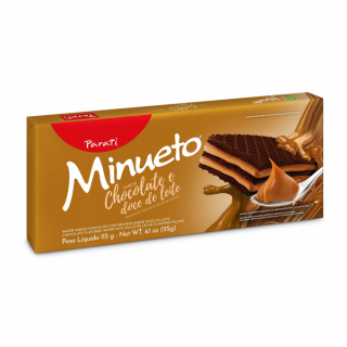 WAFER MINUETO 115G CHOC DOCE LEITE