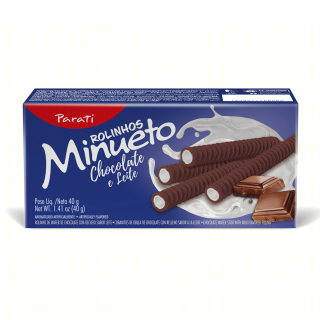 ROLINHO WAFER MINUETO 40G CHOC LEITE