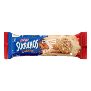 BISC SUCRILHOS COOKIES 80G CHOC BRANCO