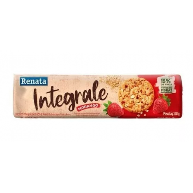 BISC RENATA INTEGRALE 150G MORANGO