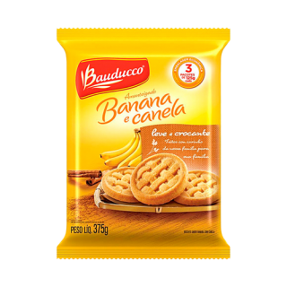 BISC BAUDUCCO AMANTEIGADO 375G BANANA C/ CANELA