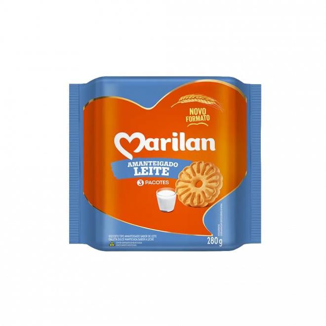 BISC MARILAN AMANT 280G LEITE