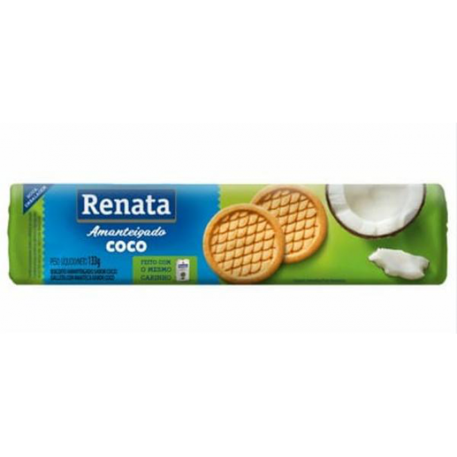 BISC RENATA AMANTEIGADO 133G COCO