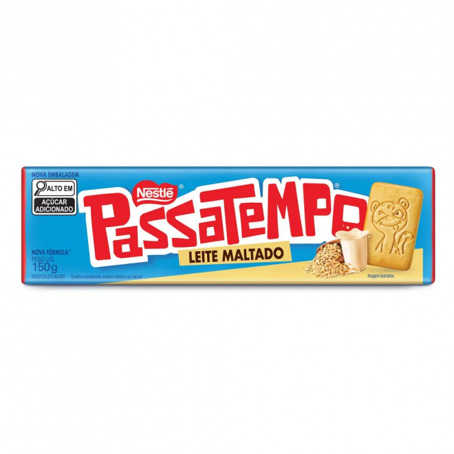 BISC NESTLE PASSATEMPO 150G LEITE MALTADO