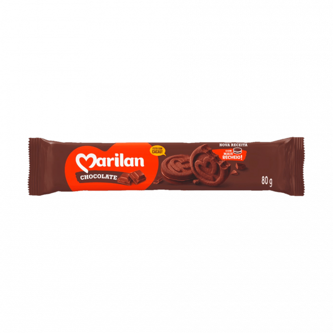 BISC MARILAN RECHEADO 80G CHOCOLATE